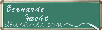 Bernarde Hucht Visitenkarte